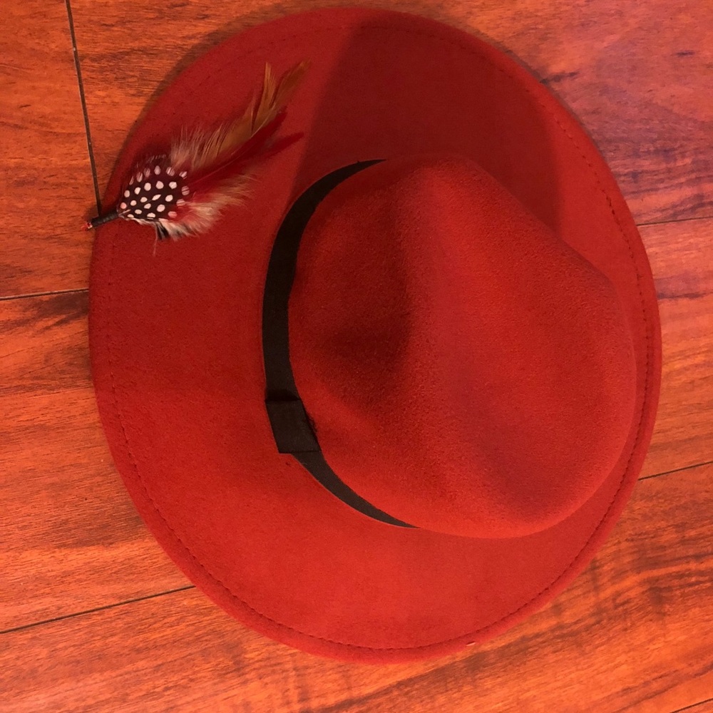 RUST COPPER Felt Panama Fedora - Picture 8 of 8